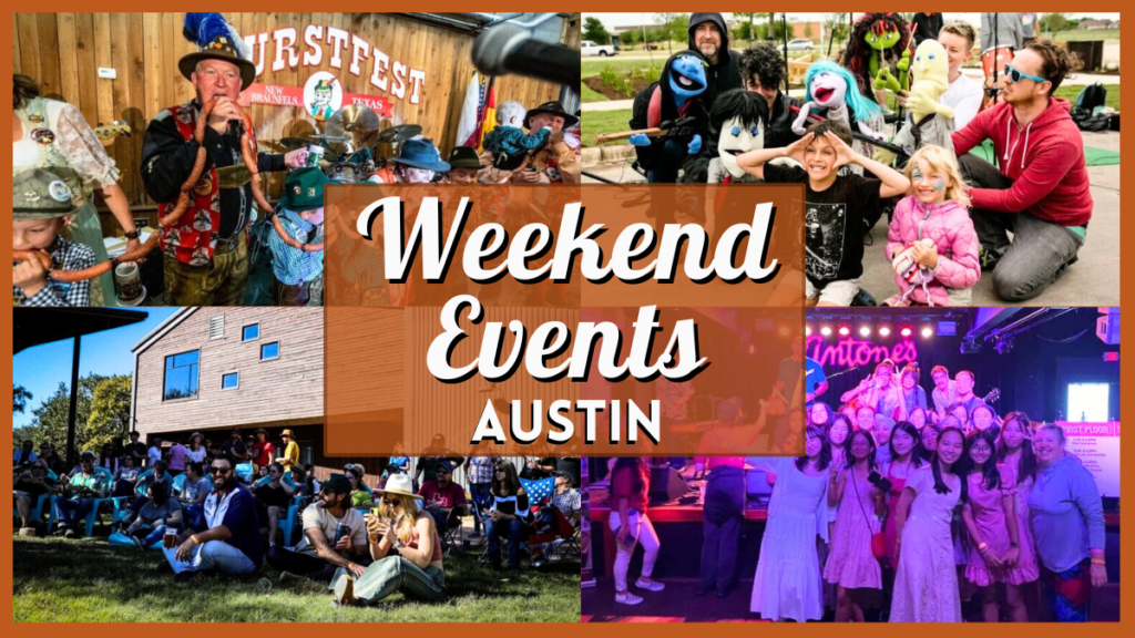 Free and Fun Events in Austin - November 7 - November 9 2025 - Collage