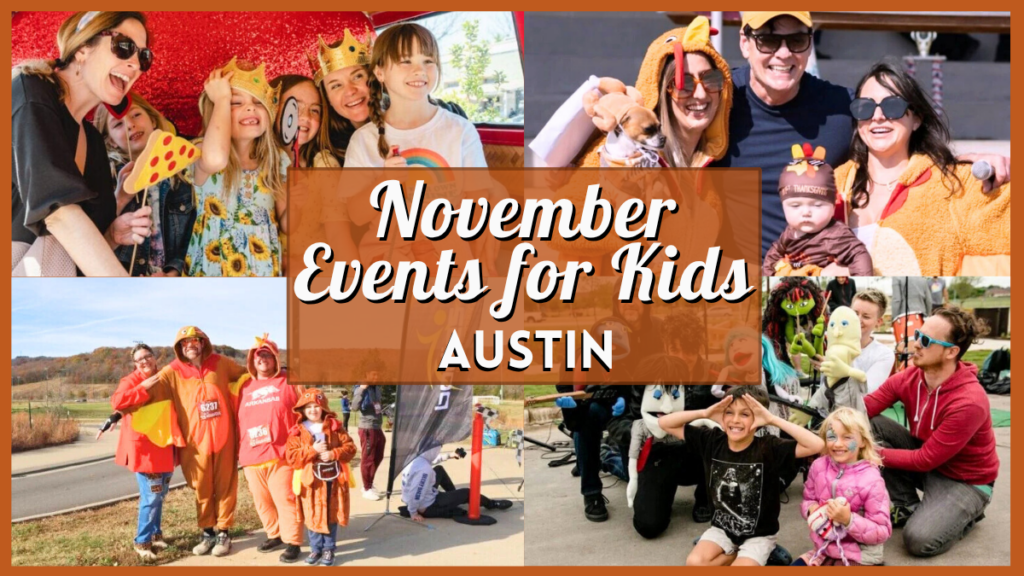 Kids Events in Austin in November 2025 - Collage