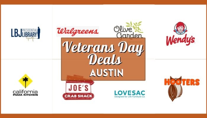 Veterans Day Free Meals and Deals in Austin 2025