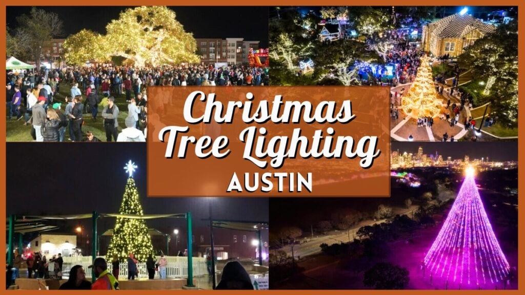 Christmas Tree Lighting Austin - Collage