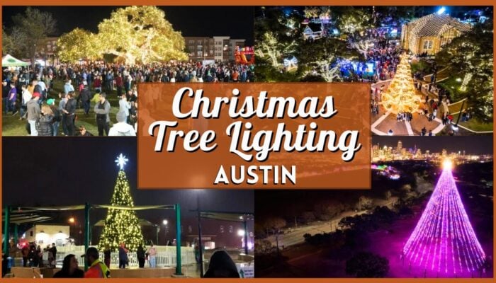 Christmas Tree Lighting Austin - Collage