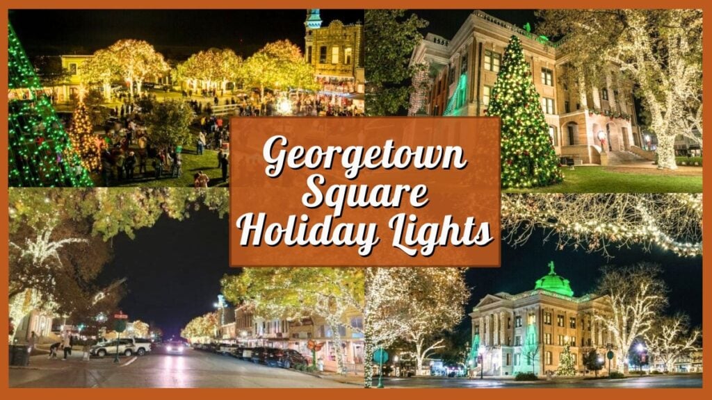 Georgetown Square Holiday Lights - Collage