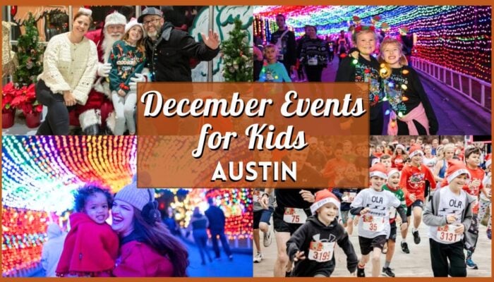 Kids Events in Austin in December 2025 - Collage