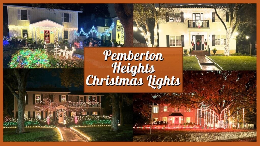 Pemberton Heights Christmas Lights - Collage