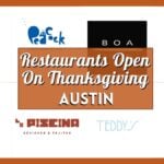 Restaurants Open On Thanksgiving Austin - Collage