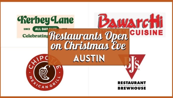 Austin Restaurants Open On Christmas Eve - Collage