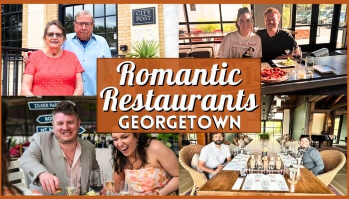Romantic Restaurants in Georgetown - Collage